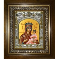 Икона освященная "Всеблаженная икона Божией Матери", в киоте 20x24 см фото