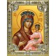 Икона освященная "Всеблаженная икона Божией Матери", 18x24 см, со стразами