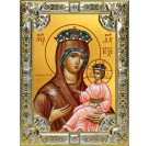 Икона освященная "Всеблаженная икона Божией Матери", 18x24 см, со стразами
