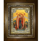 Икона освященная "Всех скорбящих Радость, икона Божией Матери", в киоте 24x30 см