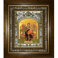 Икона освященная "Всецарица икона Божией Матери", в киоте 20x24 см фото