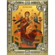 Икона освященная "Всецарица икона Божией Матери", 18x24 см, со стразами