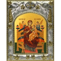 Икона освященная "Всецарица икона Божией Матери", 14x18 см фото