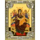 Икона освященная "Всецарица икона Божией Матери", 18x24 см, со стразами