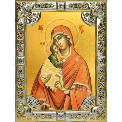 Икона освященная "Донская икона Божией Матери", 18x24 см, со стразами фото