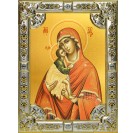 Икона освященная "Донская икона Божией Матери", 18x24 см, со стразами