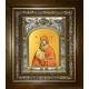 Икона освященная "Донская икона Божией Матери", в киоте 20x24 см