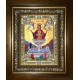 Икона освященная "Живоносный источник Божией Матери", в киоте 24x30 см