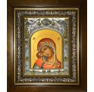 Икона освященная "Игоревская икона Божией Матери", в киоте 20x24 см