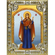 Икона освященная "Нерушимая Стена, икона Божией Матери", 18x24 см, со стразами фото