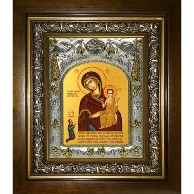 Икона освященная "Нечаянная Радость, икона Божией Матери", в киоте 20x24 см фото