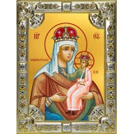 Икона освященная "Новодворская икона Божией Матери", 18x24 см фото
