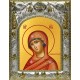 Икона освященная "Огневидная икона Божией Матери", 14x18 см