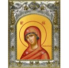 Икона освященная "Огневидная икона Божией Матери", 14x18 см
