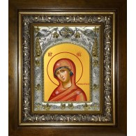 Икона освященная "Огневидная икона Божией Матери", в киоте 20x24 см фото
