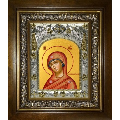 Икона освященная "Огневидная икона Божией Матери", в киоте 20x24 см фото