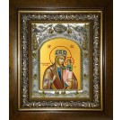 Икона освященная "Призри на смирение, икона Божией Матери", в киоте 20x24 см