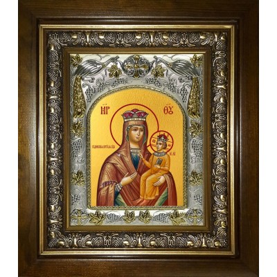 Икона освященная "Рудневская икона Божией Матери", в киоте 20x24 см фото
