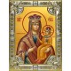 Икона освященная "Рудневская икона Божией Матери", 18x24 см, со стразами
