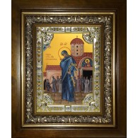 Икона освященная "Светоявленная икона Божией Матери", в киоте 24x30 см фото