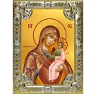 Икона освященная "Седмиезерская икона Божией Матери", 18x24 см, со стразами