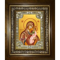 Икона освященная "Седмиезерская икона Божией Матери", в киоте 24x30 см фото