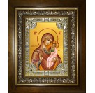 Икона освященная "Седмиезерская икона Божией Матери", в киоте 24x30 см