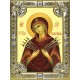 Икона освященная "Семистрельная икона Божией Матери", 18x24 см, со стразами