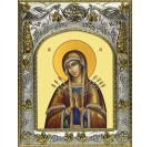 Икона освященная "Семистрельная икона Божией Матери", 14x18 см