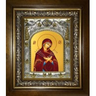 Икона освященная "Семистрельная икона Божией Матери", в киоте 20x2418 см фото