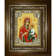 Икона освященная "Скоропослушница, икона Божией Матери", в киоте 24x30 см фото