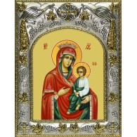 Икона освященная "Скоропослушница, икона Божией Матери", 14x18 см фото