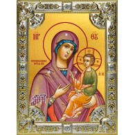 Икона освященная "Скоропослушница, икона Божией Матери", 18x24 см, со стразами фото