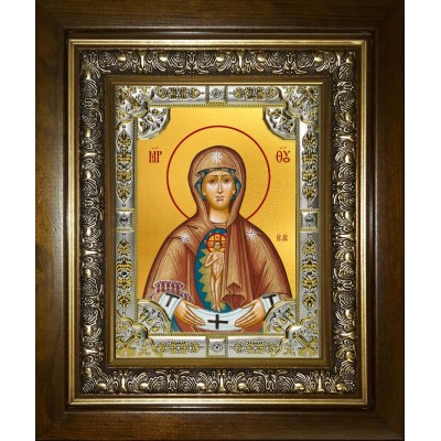 Икона освященная "Слово плоть бысть, икона Божией Матери", в киоте 24x30 см фото