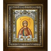 Икона освященная "Слово плоть бысть, икона Божией Матери", в киоте 20x24 см фото