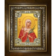 Икона освященная "Валентина Кесарийская мученица",в киоте 24x30 см фото