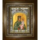 Икона освященная "Споручница грешных, икона Божией Матери", в киоте 20x24 см