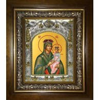 Икона освященная "Споручница грешных, икона Божией Матери", в киоте 20x24 см фото