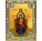 Икона освященная "Богородица со сродницами, праведными Анной и Марией", 18x24 см, со стразами