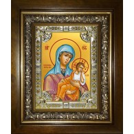 Икона освященная "Старорусская икона Божией Матери", в киоте 24x30 см фото