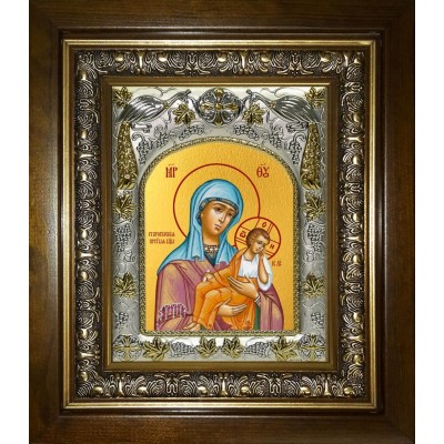 Икона освященная "Старорусская икона Божией Матери", в киоте 20x24 см фото