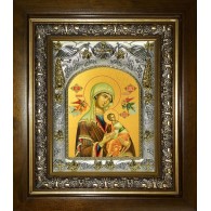 Икона освященная "Страстная икона Божией Матери", в киоте 20x24 см фото