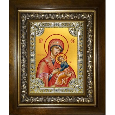 Икона освященная "Страстная икона Божией Матери", в киоте 24x30 см фото