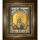 Икона освященная "Теребенская (Теребинская) икона Божией Матери", в киоте 20x24 см