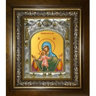 Икона освященная "Теребенская (Теребинская) икона Божией Матери", в киоте 20x24 см фото