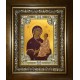 Икона освященная "Тихвинская икона Божией Матери", в киоте 24x30 см