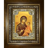 Икона освященная "Тихвинская икона Божией Матери", в киоте 24x30 см фото