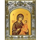 Икона освященная "Тихвинская Божией Матери", 14x18 см