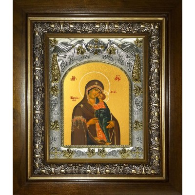 Икона освященная "Толгская икона Божией Матери", в киоте 20x24 см фото