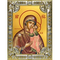 Икона освященная "Толгская икона Божией Матери", 18x24 см, со стразами фото